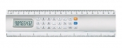 Kalkulator z linijką srebrny